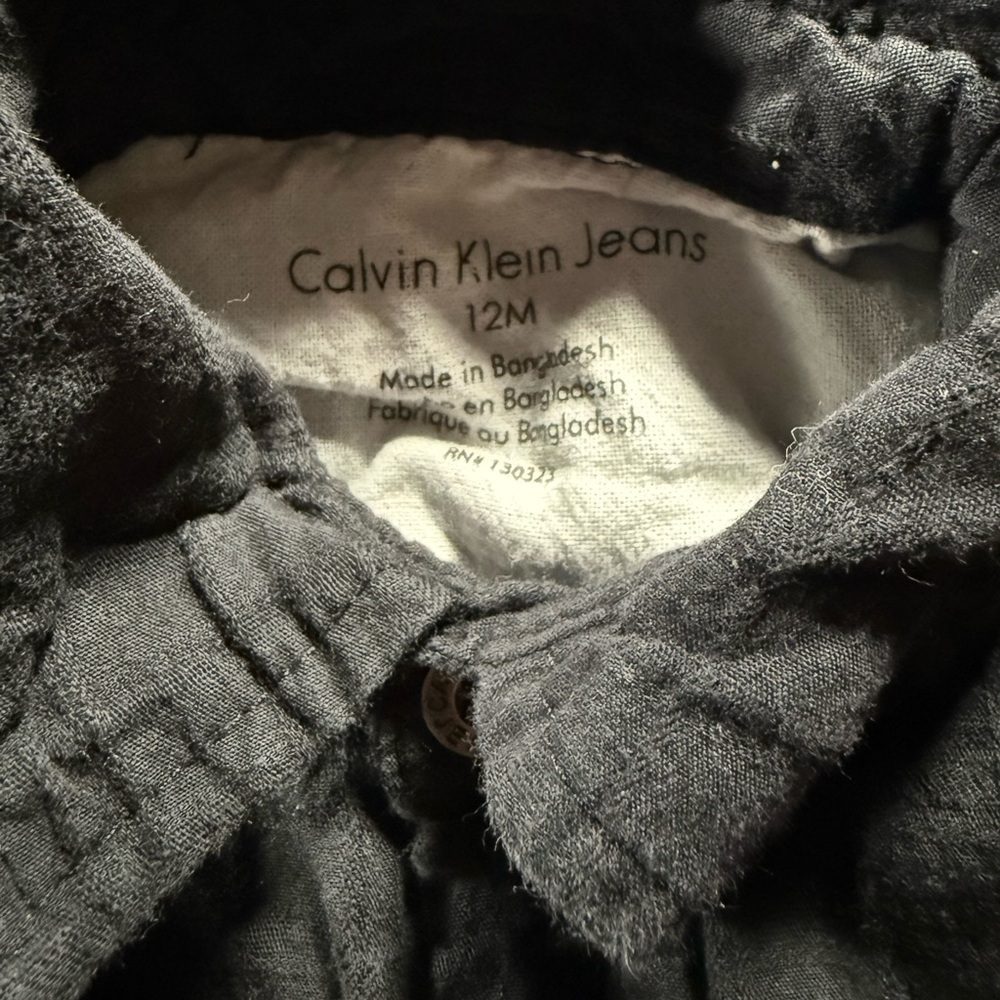Calvin Klein Jeans Black Button Up Shirt - Picture 4 of 4